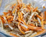 5分で完成☆にんじんとごぼうの胡麻サラダ作り方5写真