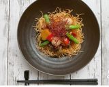 ☆カラフル夏野菜でかた焼き皿うどん☆作り方8写真