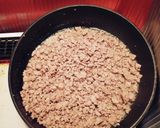 豚挽き肉とゴーヤのガーリックオイル炒め作り方3写真
