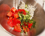 しらすとオクラとトマトの夏✨冷製パスタ作り方1写真