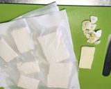 豆腐のガリバタ洋風ステーキ★米粉&バジル作り方3写真