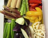 冷んやり美味しいカラフル野菜の揚げ浸し作り方1写真