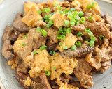 オイマヨ♡豚肉としいたけのふわふわ玉子作り方6写真