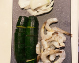 海老とズッキーニの中華風炒め作り方1写真