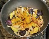 鶏もも肉と茄子のカレー炒め作り方5写真