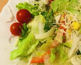 市販サラダ活用●パン粉活用サラダ作り方1写真