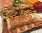 ハンバーグとチーズのホットサンド作り方18写真
