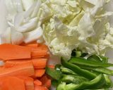合挽と野菜炒め作り方2写真