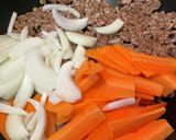 合挽と野菜炒め作り方3写真