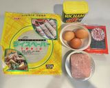 ライスペーパーで進化系ポーク卵おにぎり!作り方1写真