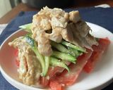 レンジで簡単　棒棒鶏作り方8写真