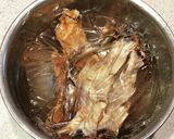 真鱈カマ(乾燥)の煮物作り方2写真