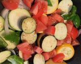 夏野菜とタコのパスタ〜肝機能強化に作り方3写真