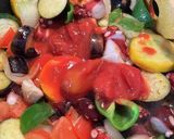 夏野菜とタコのパスタ〜肝機能強化に作り方4写真