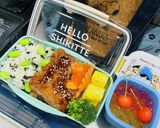 高校男子弁当♡ スヌーピーに!作り方1写真