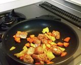 野菜と唐揚げのカレー炒め作り方7写真