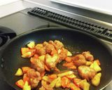 野菜と唐揚げのカレー炒め作り方9写真