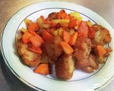 野菜と唐揚げのカレー炒め作り方10写真