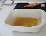 レンジで簡単！和風明太パスタ作り方1写真