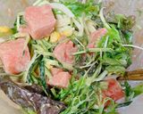 農家の作るスイカでサラダ作り方5写真