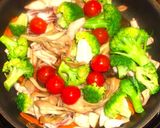 夏野菜とイカのシンプルで食べやすい炒め物作り方6写真