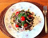 夏野菜とイカのシンプルで食べやすい炒め物作り方8写真