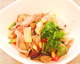 カラフル夏野菜★さっぱり甘酢の豚しゃぶ丼作り方5写真