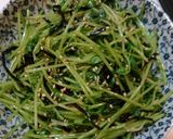 簡単!激ウマ!豆苗としらすのごま和え♪作り方8写真