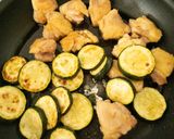 鶏肉とズッキーニの照り焼きペッパー作り方5写真