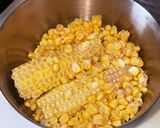 喜晴秘伝の特製塩出汁×とうもろこしご飯作り方4写真