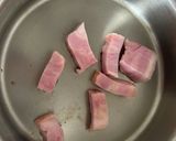 無水鍋でスイスチャードとベーコンの炒め物作り方2写真