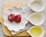 梅干し☆腸活☆甘酒梅ドレッシングサラダ作り方1写真