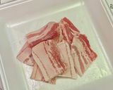 夏野菜と豚バラ肉の梅肉炒め作り方2写真