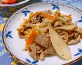 ★豚たま&お好み野菜のオイスター炒め★作り方6写真