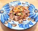 豚バラ肉とアスパラとセロリと卵の中華炒め作り方10写真