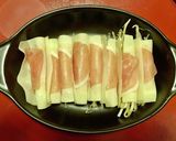 ★生ハムチーズ巻き★ ➕もやしの時短料理作り方4写真