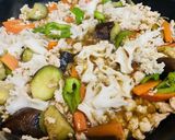 ホホホタケの鶏そぼろ野菜あんかけ作り方5写真