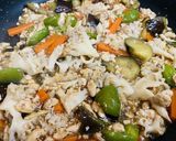 ホホホタケの鶏そぼろ野菜あんかけ作り方6写真