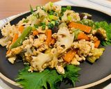 ホホホタケの鶏そぼろ野菜あんかけ作り方7写真