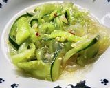塩クラゲ&きゅうりの前菜作り方5写真