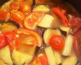 茄子とトマトの味噌汁作り方3写真