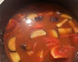 茄子とトマトの味噌汁作り方4写真