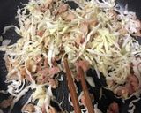 卵1個・焼肉のタレ♡簡単・とん平焼き♪作り方5写真