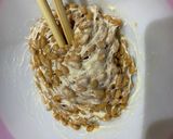 納豆とカリカリあげの和物作り方2写真