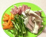 野菜肉絲　青椒エリンギ人参肉絲　作り方2写真