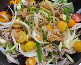 夏の彩り野菜と豚肉の洋風炒め作り方3写真