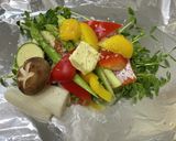ヘルシオで海鮮とお野菜のホイル焼き作り方4写真