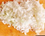枝豆と玉ねぎ入り、豚ひき肉バーグ作り方1写真