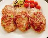 枝豆と玉ねぎ入り、豚ひき肉バーグ作り方7写真
