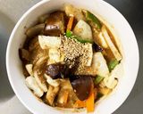 肉無豆腐簡単きな粉ゴマだれ味野菜炒め作り方18写真